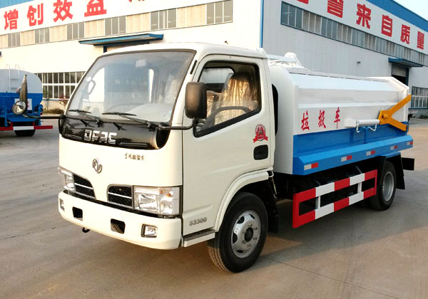 東風(fēng)5方側裝掛桶式垃圾車(chē)（國五）