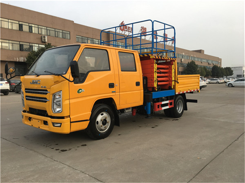 （國六）江鈴10米剪叉式升降平臺高空作業(yè)車(chē)